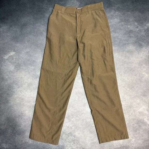 Columbia GRT Mens Pants Size 32 Cargo Hiking Trail Polyester Khaki Olive-Tan - Picture 1 of 15